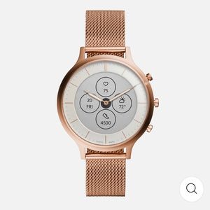 Fossil Hybrid Smartwatch HR Charter Gold-Tone Stainless Steel Mesh
